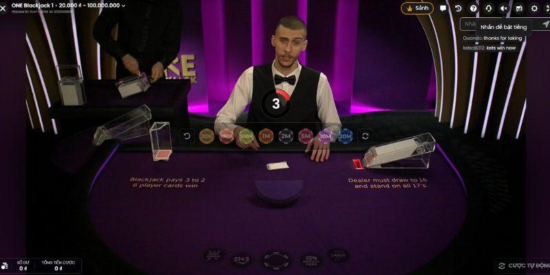 Khám phá các bàn Live Blackjack đa dạng mọi cấp cược