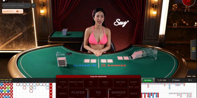 Kho game live casino Pretty Gaming đa dạng cuốn hút