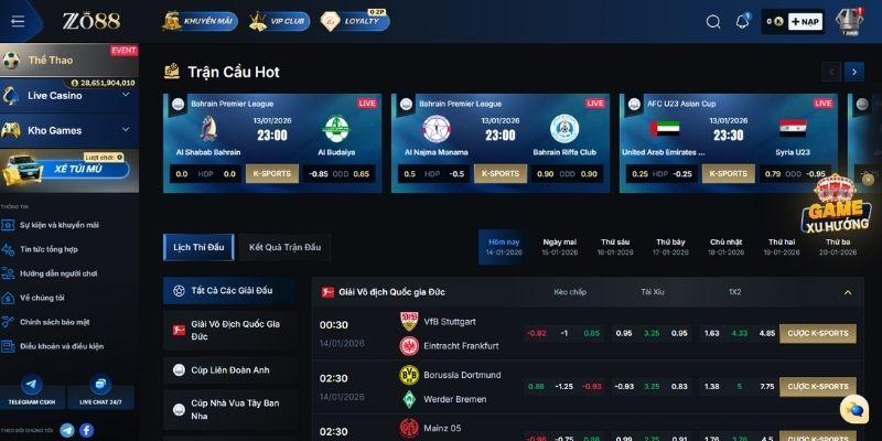 Những loại kèo bóng đá phổ biến dễ chơi tại Zo88