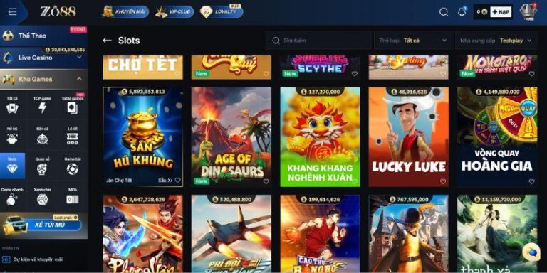 Nổ Hũ Playtech Zo88