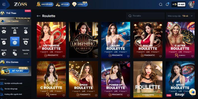 Roulette Online Zo88