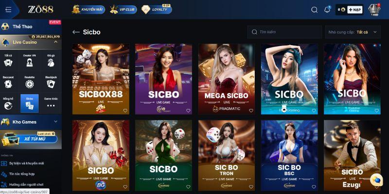 Sicbo Đổi Thưởng Zo88