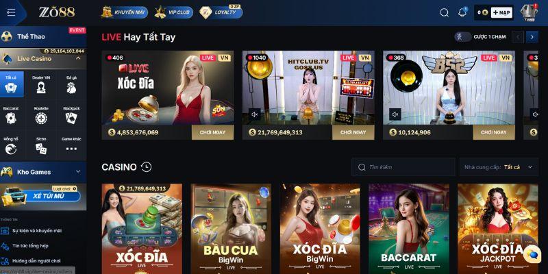 Xóc Đĩa Online Zo88